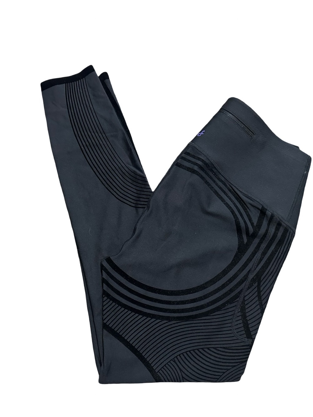 Fanka Women’s Size XL Black High-Rise Body Sculpt Reversible Leggings